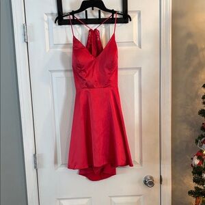 B Darlin Scarlet High Low Dress